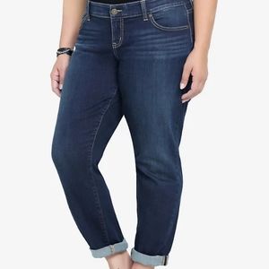 Torrid Stretch Boyfriend Jeans Dark Wash 18 S